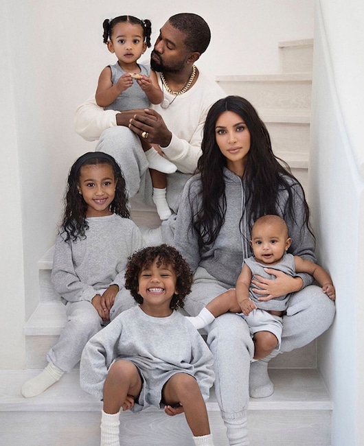 Kim Kardashian, Kanye West, Christmas Cards 2019